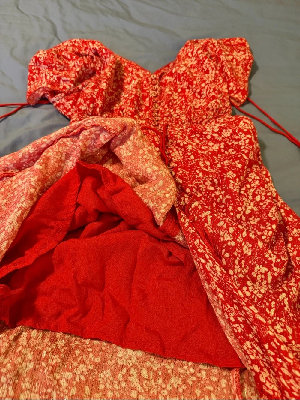 Goa Paris Collection Red Dress with tassels - Picture 7 of 8